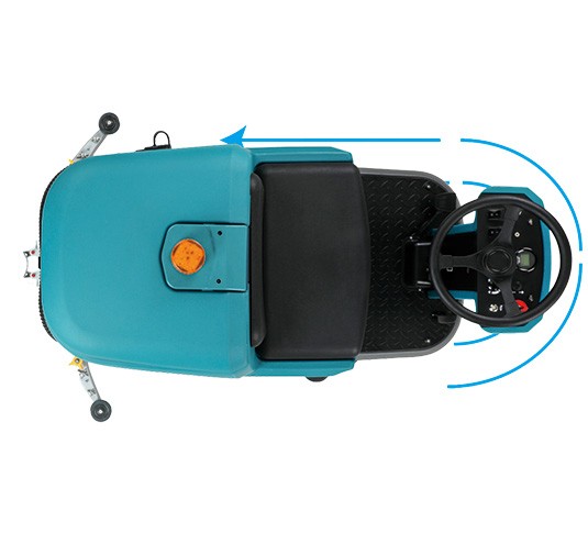 T560 Micro Ride-On Floor Scrubber alt 3